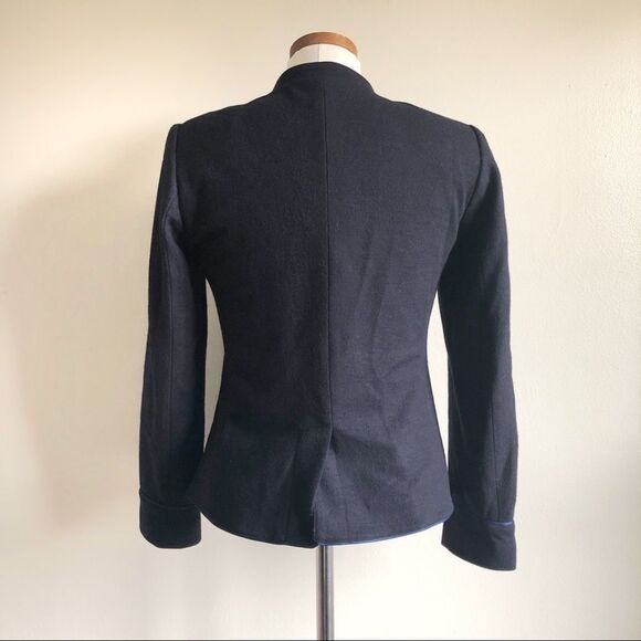 J. Crew Navy Blue Military Style button blazer - Picture 4 of 7